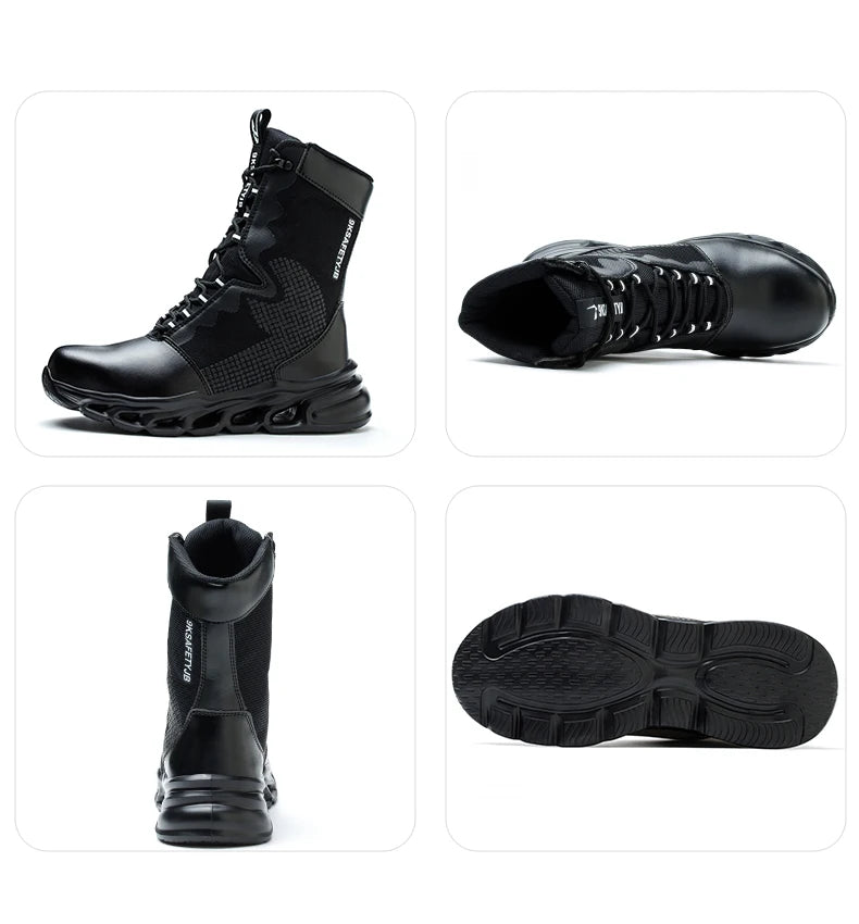 Men's Steel Toe Work Boots - Safety Military Boots