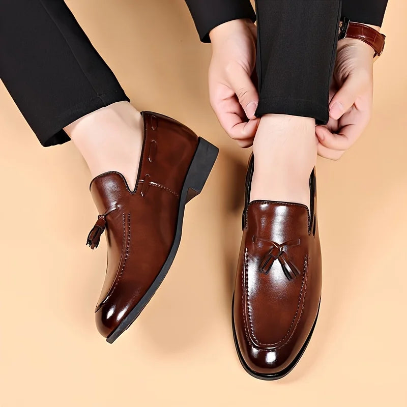 MZYAAN™ Men’s Leather Dress Shoes