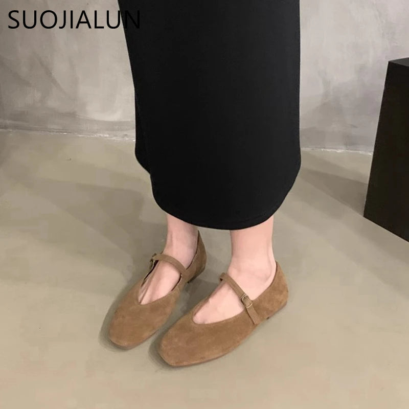 SUOJIALUN Women’s Flat Ballerinas