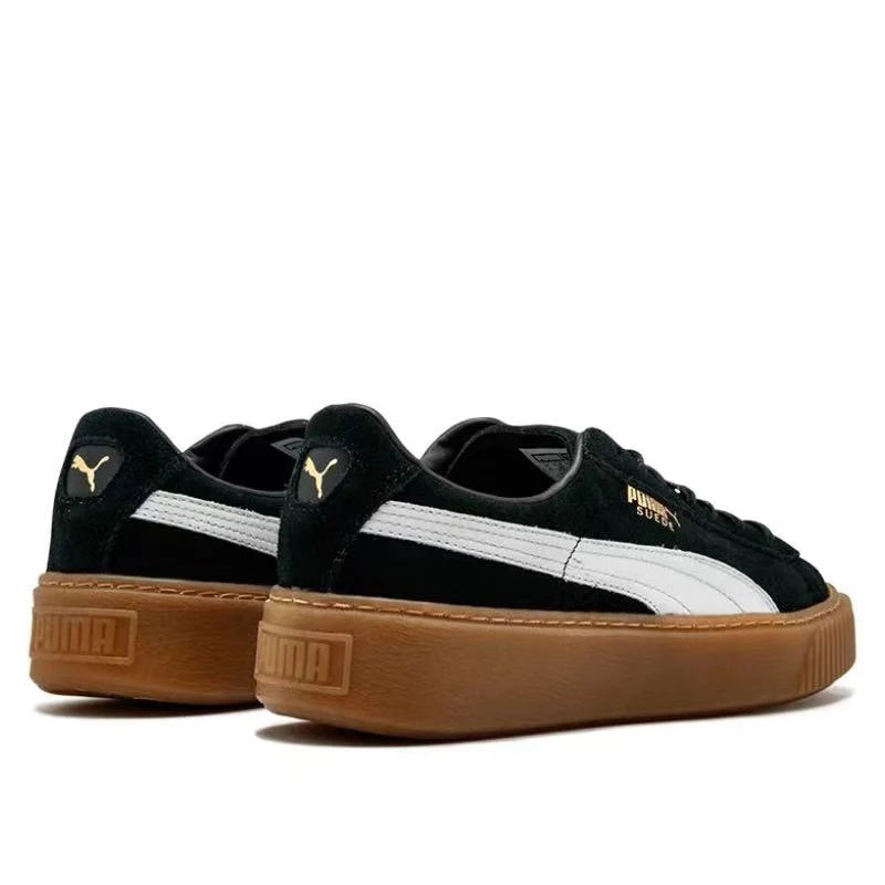 حذاء PUMA Basket Platform Suede منخفض الرقبة