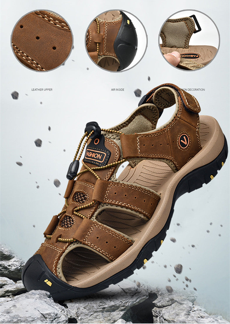 Genuine Leather Men’s Summer Sandals