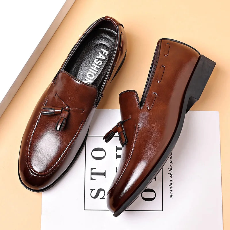 MZYAAN™ Men’s Leather Dress Shoes