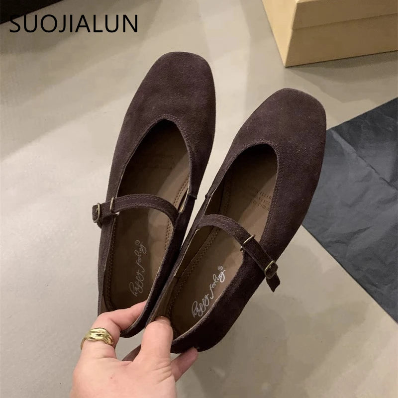 SUOJIALUN Women’s Flat Ballerinas